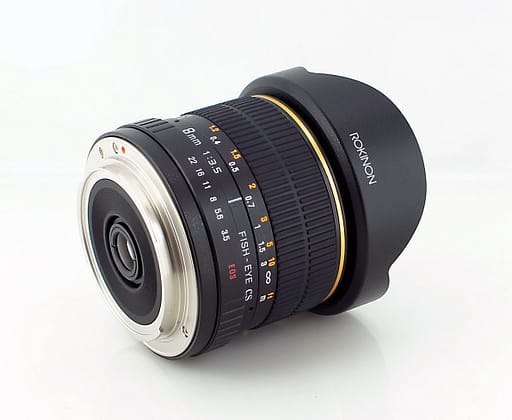Rokinon FE8M-C 8mm F3.5 Fisheye Fixed Lens for Canon (Black)